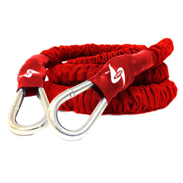 Ultra Heavy College & Pro resistance bungee training cord for athletes. This American Made resistance band has heavy duty clips and is covered for safety. These cords are used by professionals for speed, agility and jump training across the world.