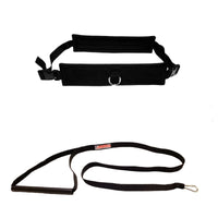 Thumbnail for Athletic explosive power training for resistance strength and speed training. No matter the sport, football, baseball, basketball, soccer, softball, lacrosse, tennis or rugby, strength and speed training is essential. This American Made Training Strap is designed to increase leg strength and speed while improving burst take off recovery and acceleration from a standing position.
