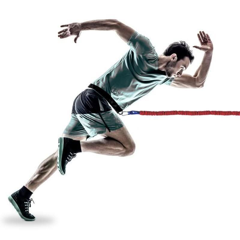 Increase speed and agility in all athletes using resistance bungee for speed and overspeed training athletes in football, baseball, basketball, soccer, softball, rugby and track and field
