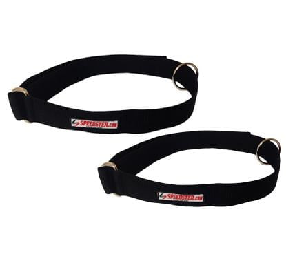 Speed and agility training belt. Adjustable 52" length Professional Quality Nylon webbing material with floating ring to attach resistance bungee and increase speed and agility during coach assisted or trainer assisted relay practice. Can be used by individual to improve baseball, football, soccer, basketball, rugby, volleyball and softball skills