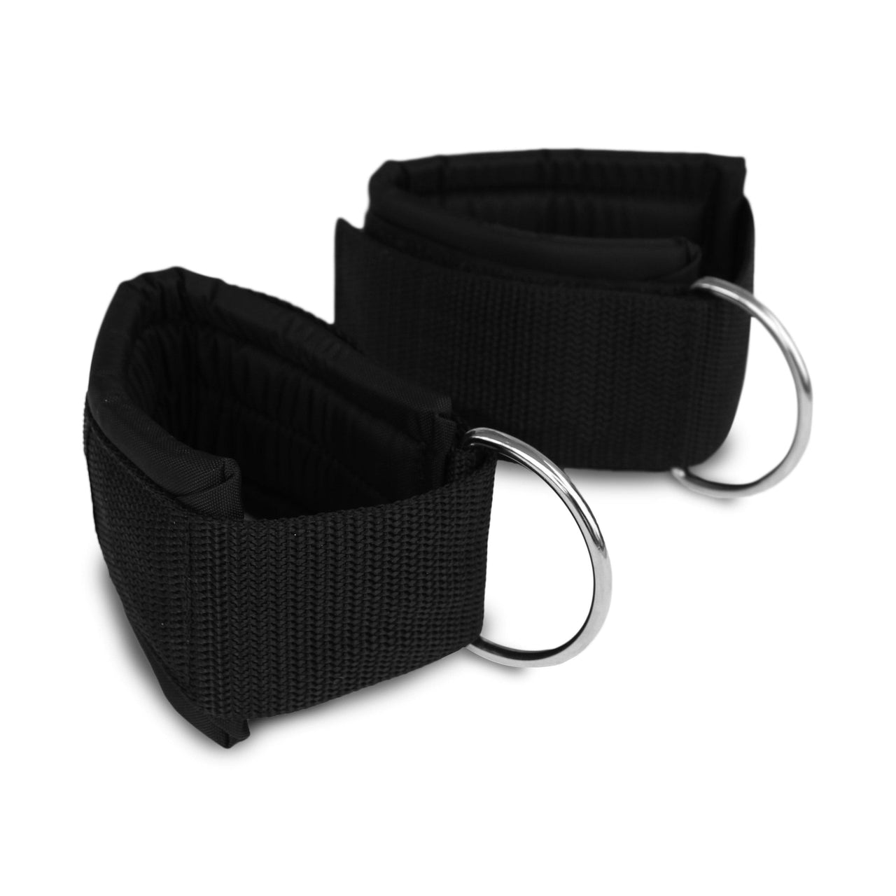 Padded American Made Fitness Training Cuffs for Resistance Bands with D-Ring and velcro